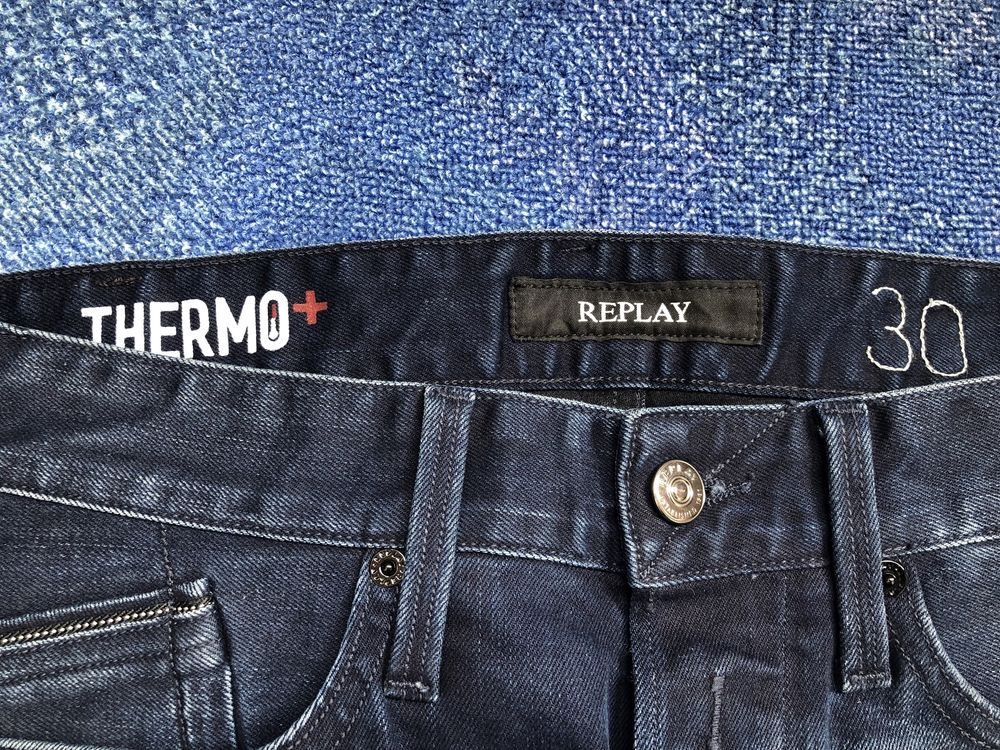 НОВИ Replay Waitom Thermo + Jeans ОРИГИНАЛНИ мъжки дънки - 30