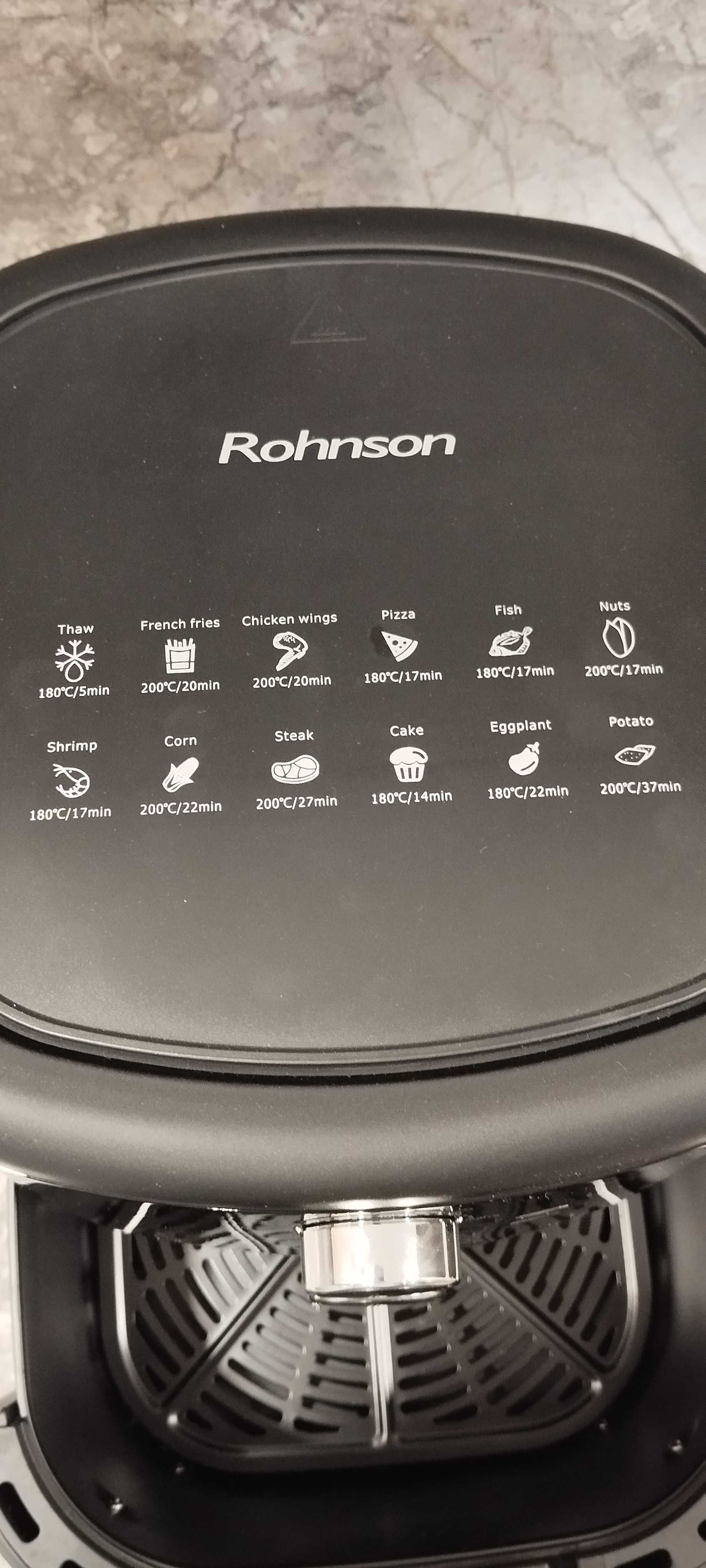Фритюрник с горещ въздух Rohnson Air Fryer 6l + в гаранция