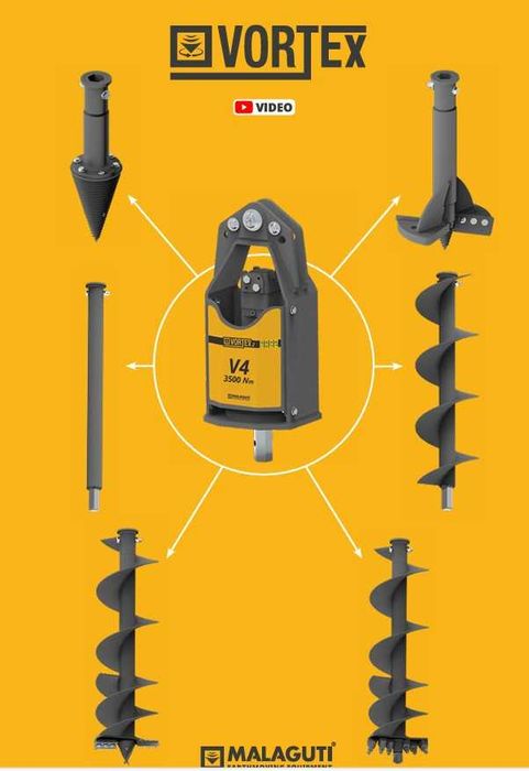 Foreze/Burghiuri Profesionale compatibil VORTEX – MALAGUTI
