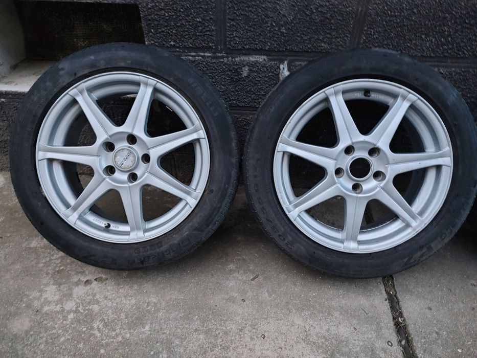 Vând Set Jante Aliaj 5x112 + Cauciucuri 205/55/17 Vara Import Germania