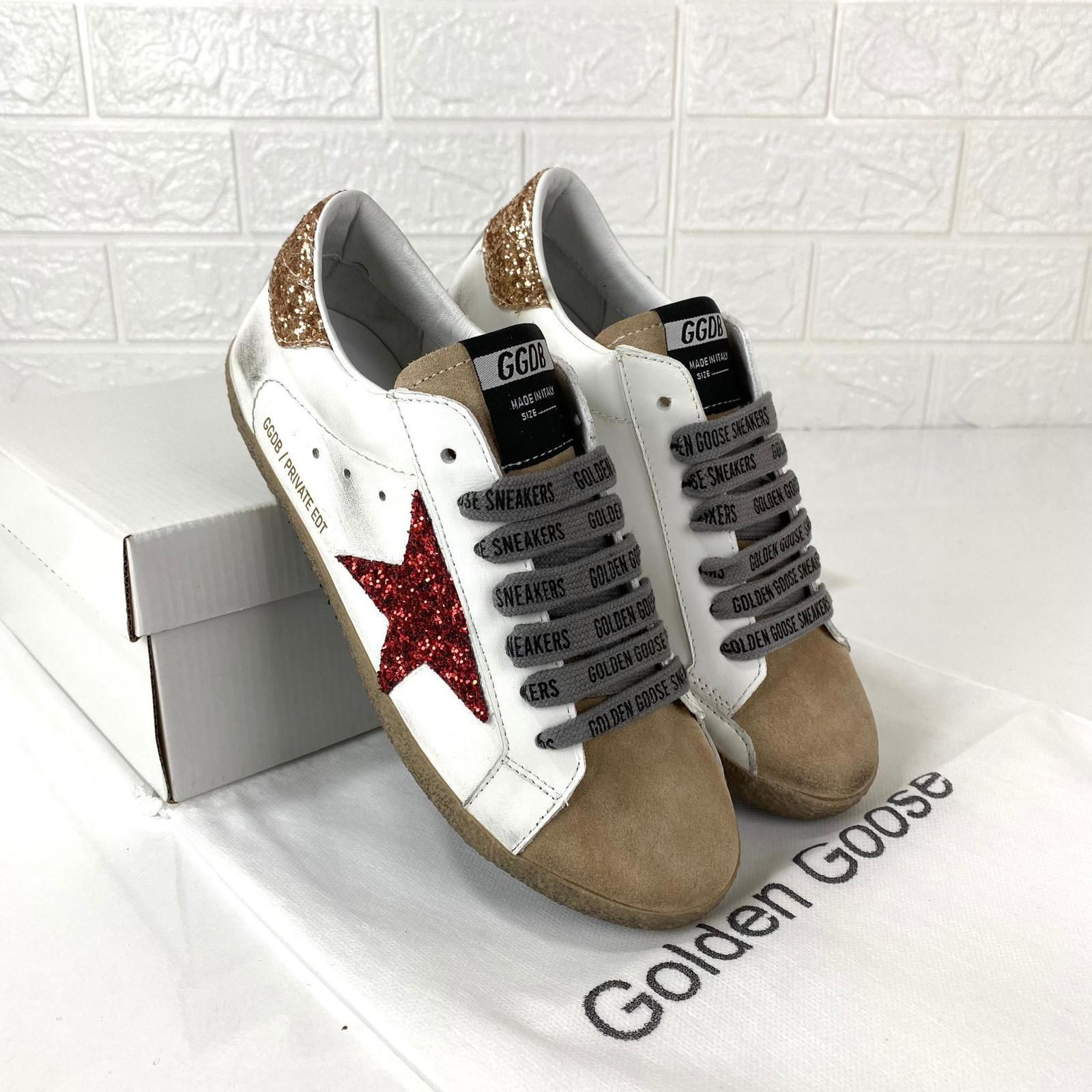 Golden Goose Private EDT leather, glittered sneakers различни цветове