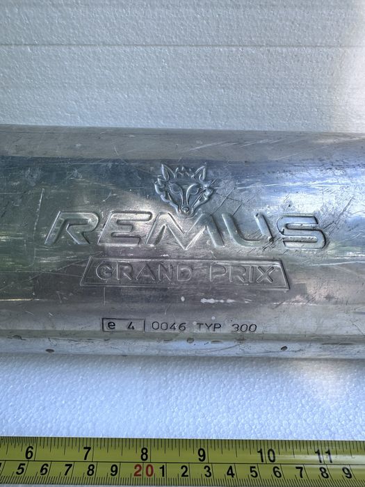 Toba moto sport aluminiu Remus cu omologare