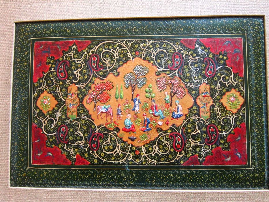 cadou rar tablou vintage handmade Asia Tibetan