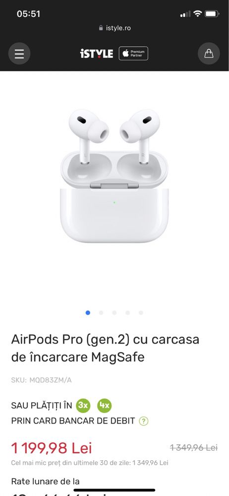 Vand AirPods Pro gen.2 1:1