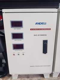 Стабилизатор ANDELI 15kv 110/250 латр год гарантия качества хароший.