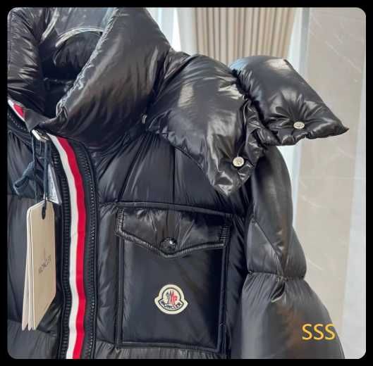 Moncler черен класически пухнат костюм