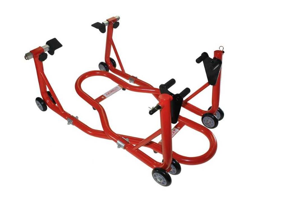 Set stander moto ramforsat universal fata + spate