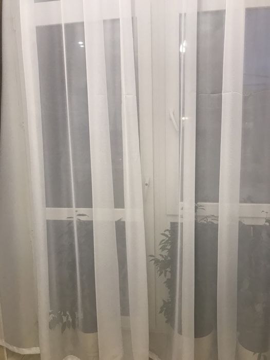 Тюль чисто белая новая