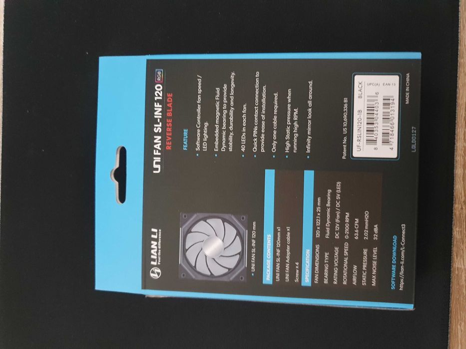 Vand ventilator Lian Li 120mm RGB- NOU!!