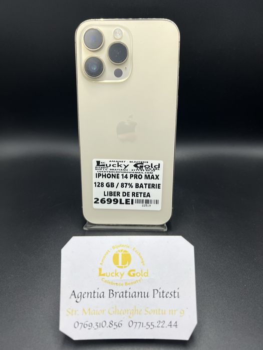 Iphone 14 pro max 128 gb 87% baterie cod 22519