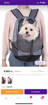 Рюкзак для переноски собак и кошек