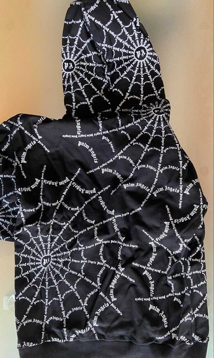 Palm Angels SPIDER WEB - суичър без цип