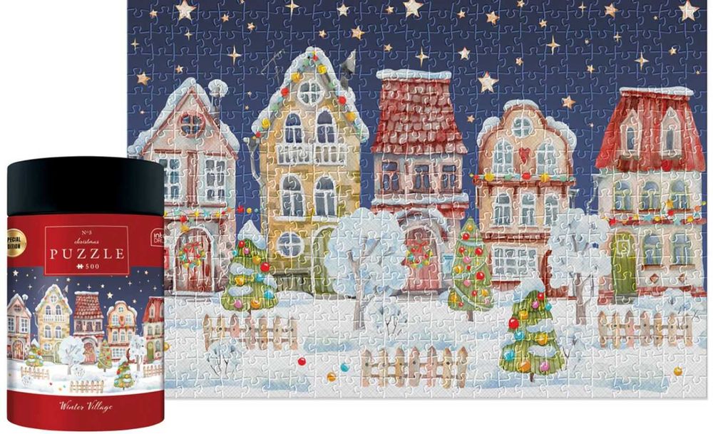 Коледен пъзел в тубус.