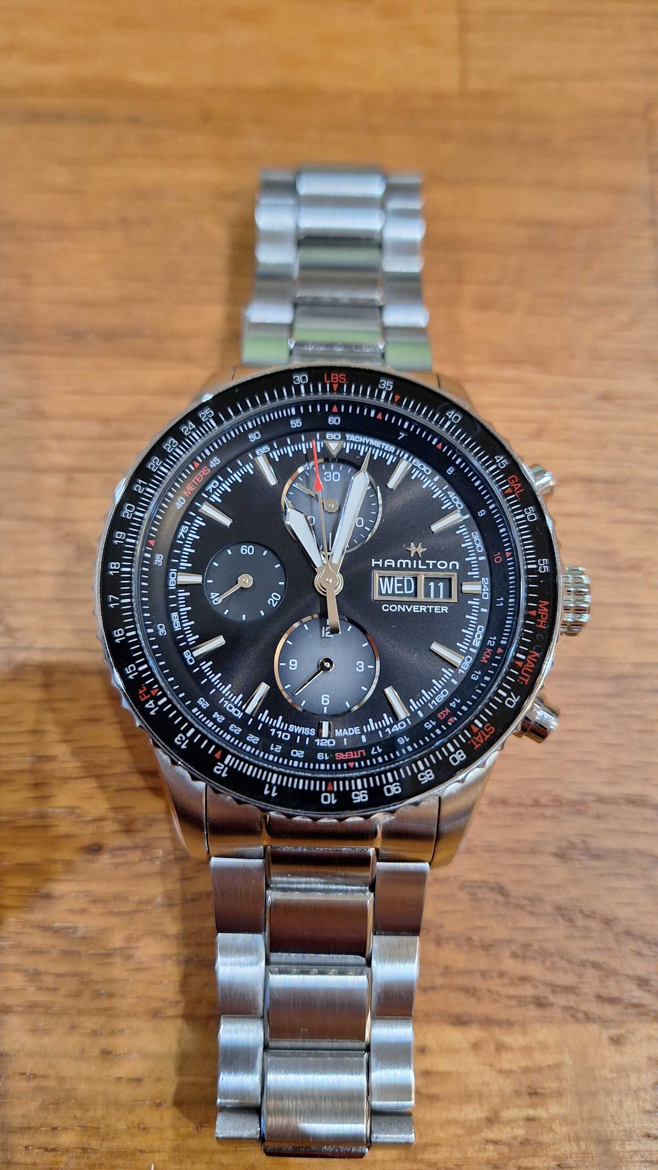 часовник Hamilton Khaki Aviation Converter автомат - хронограф