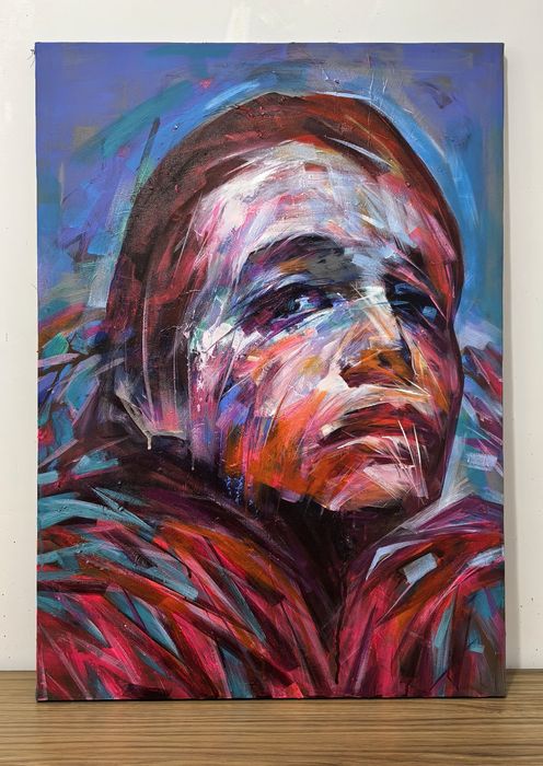 Портрет девушки. 60-40 см. Холст, акрил