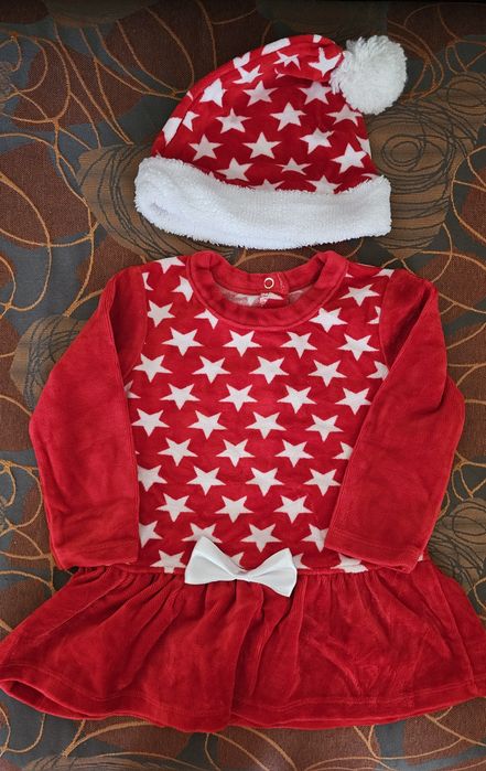 Коледна рокля, комплект