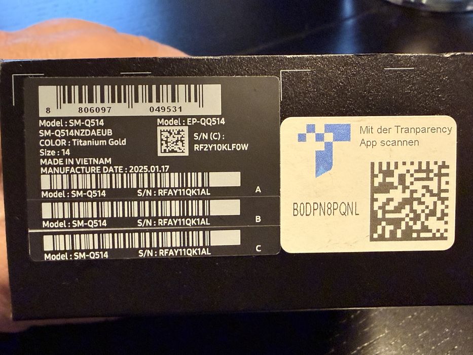 Samsung Galaxy Ring,Titanium Gold,Size 14