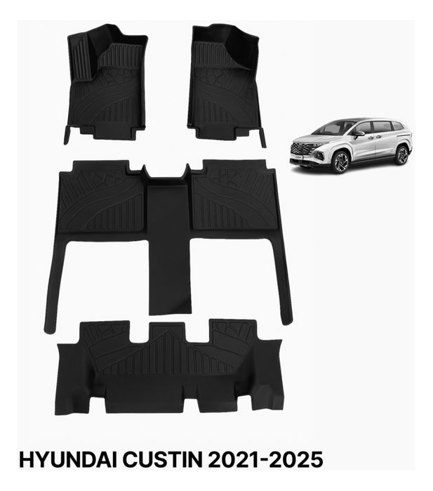 Коврики Hyundai Custin в три ряда