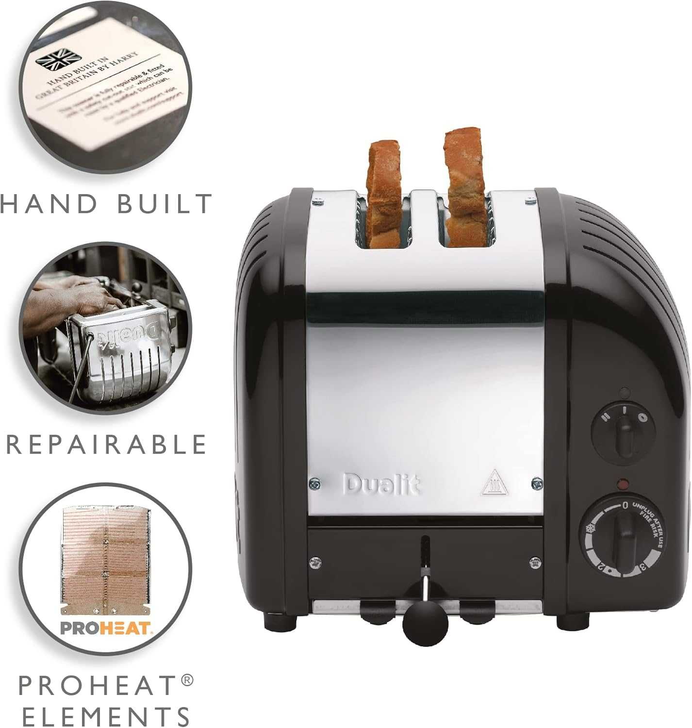 Тостер Dualit NewGen (27155) 1250W Тостер за препичане на хляб