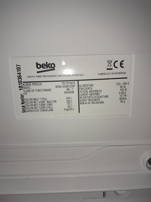 Rafturi combina frigorifica Beko