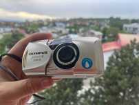 Aparat vechi film 35mm retro Olympus mju II 2 zoom 80 etui original