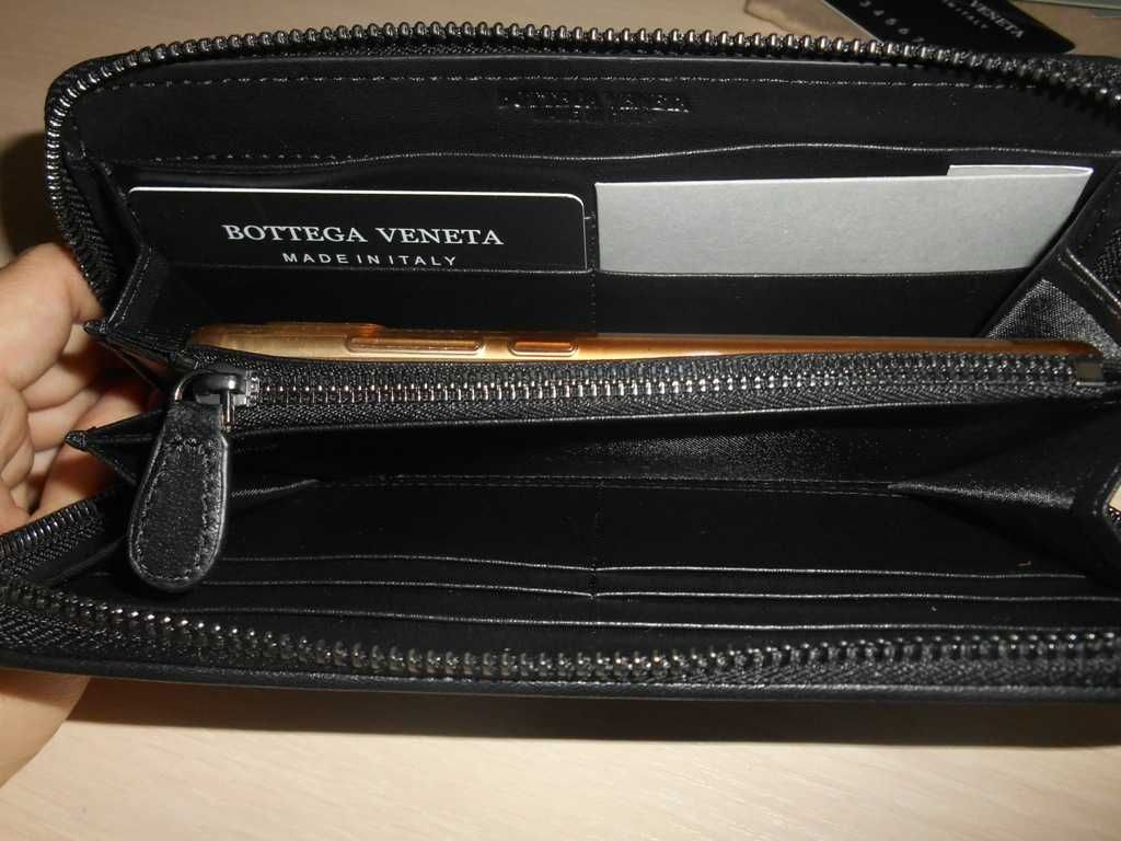 Мъжки дамски портфейл Bottega Veneta естествена кожа