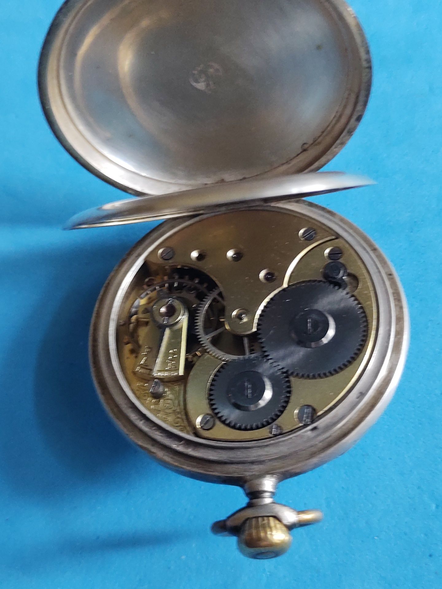 Сребърен джобен часовник OMEGA