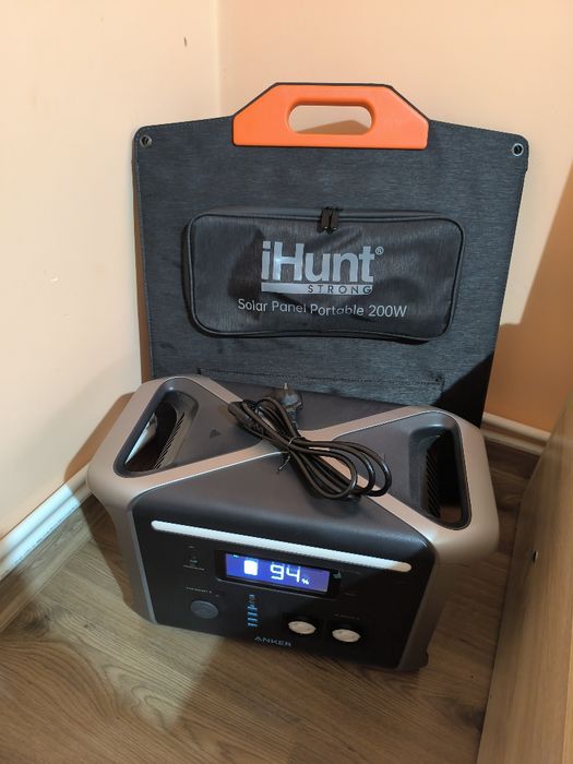 Преносима зарядна станция Anker 757 + Слънчев панел iHunt Solar 200 w.