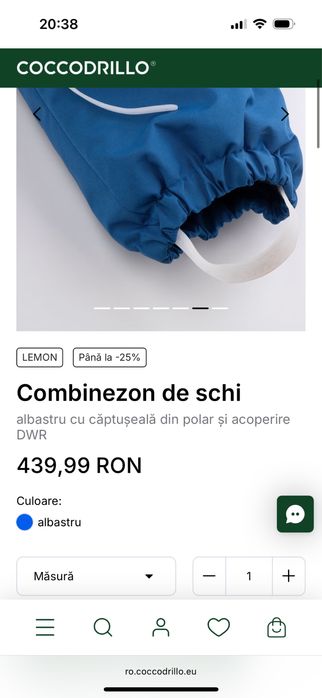 Combinezon iarna cu captuseala din polar