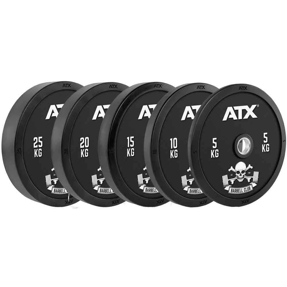 Сет Олимпийски Дискове ATX Bumper Plates Barbell Club - 150 кг