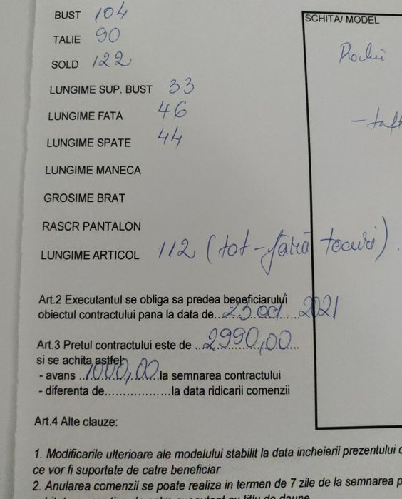 Rochie mireasa L- XL