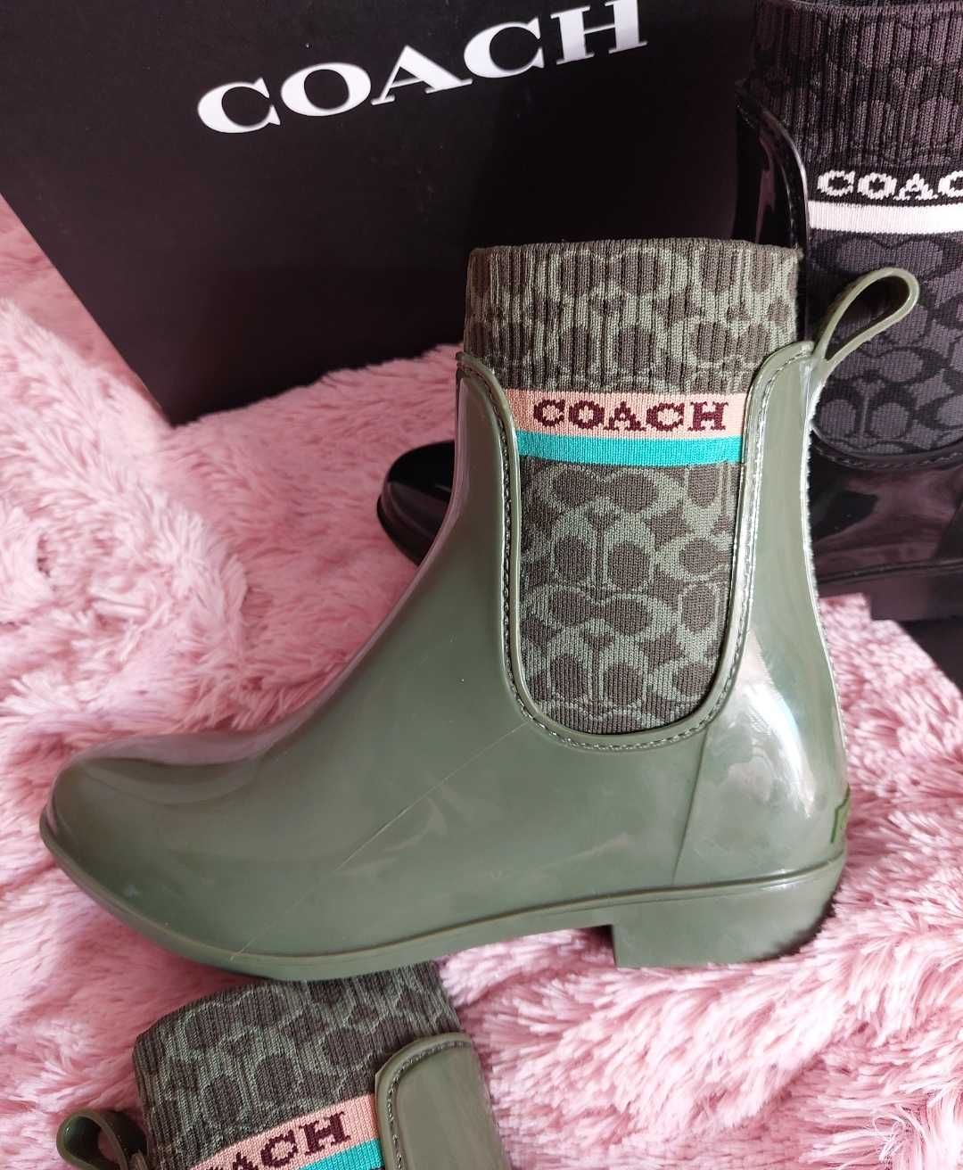 гумени дамски боти    Coach