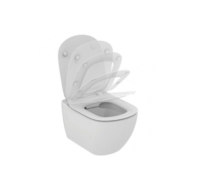 Конзолна тоалетна чиния Ideal Standard Tesi Rimless с плавен капак