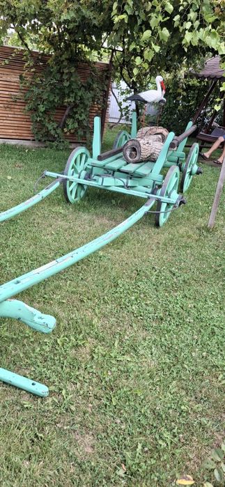 Căruță decorativa car de lemn