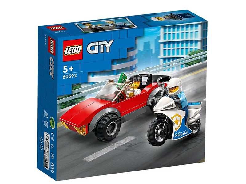 НОВИ! LEGO® City Police 60392 Преследване с полицейски мотоциклет