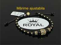 Bijuteria Royal CB : Bratara cu snur bile aur 14k 6,32 grame