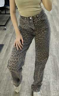 Турецкие леопардовые джинсы