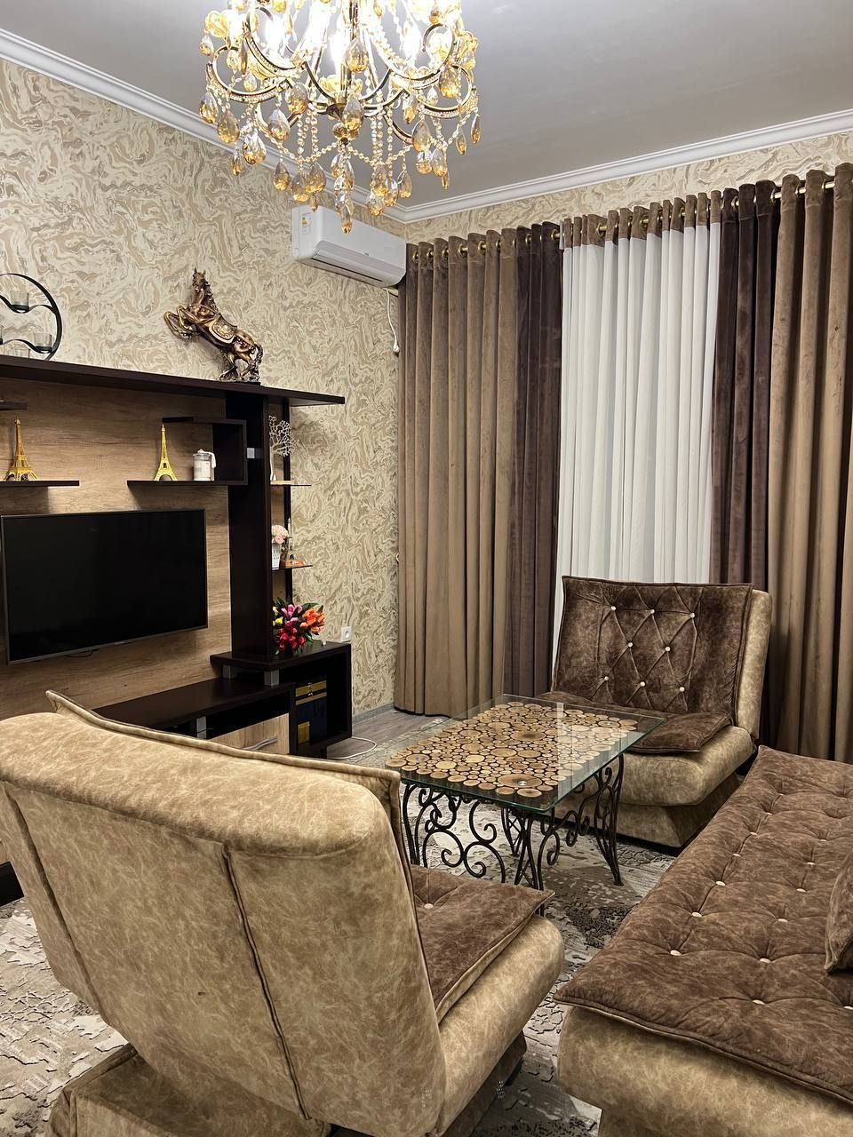 Шикарный ЖК With house, 2комнатная евро квартира   68м² с обстановкой