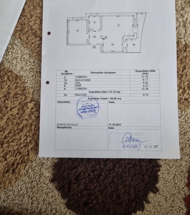 Vand apartament 2 camere, 2 min  distanta de plaja