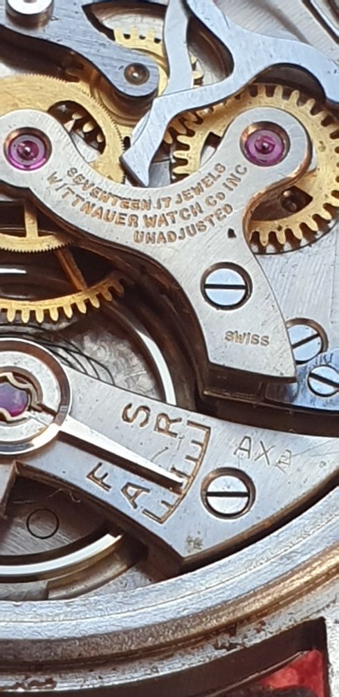 Ceas WITTNAUER Cronograf Triplă Dată Valjoux 72C anii '40
