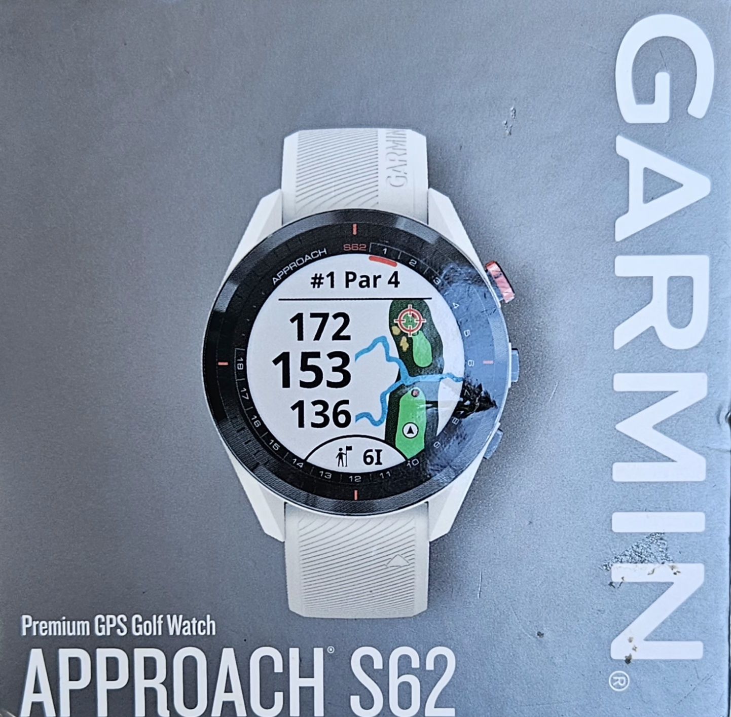 Часовник  Garmin Approach S62 бял (Оригинален)