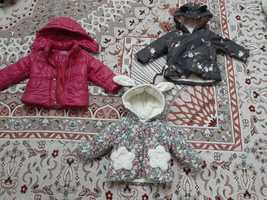Куртки фирменные  на девочку 1-2 годика