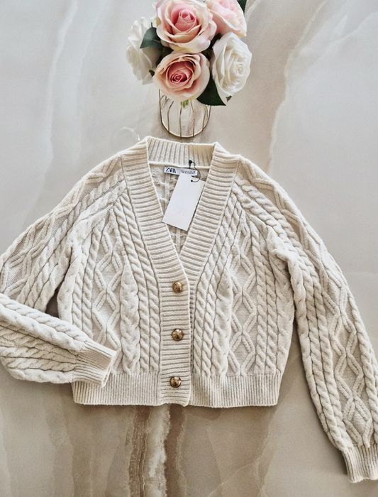 Жилетка в перлен цвят "Zara"