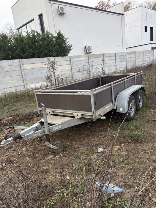 Remorca 1400kg MTMA, cauciucuri noi, cupla Alko 1600kg