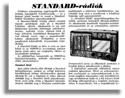 Radio STANDARD din anii 1939-45