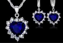 Set bijuterii argint 925 colier+cercei cu inima