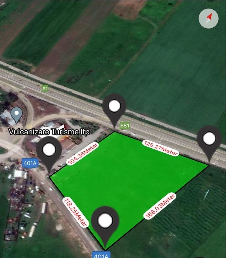 Teren de inchiriat 16.000 mp Bolintin Vale, A1 Bucureti-Pitesti km 30