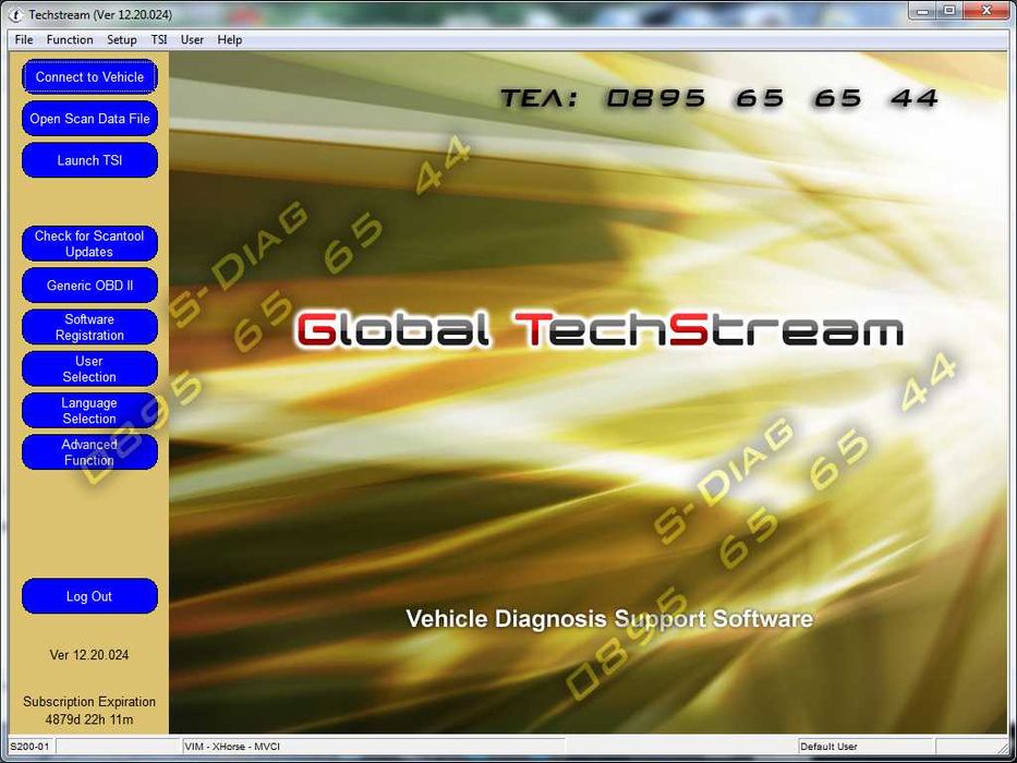 Toyota Techstream диагностика 2025 TIS Lexus Scion Mini VCI MVCI J2534