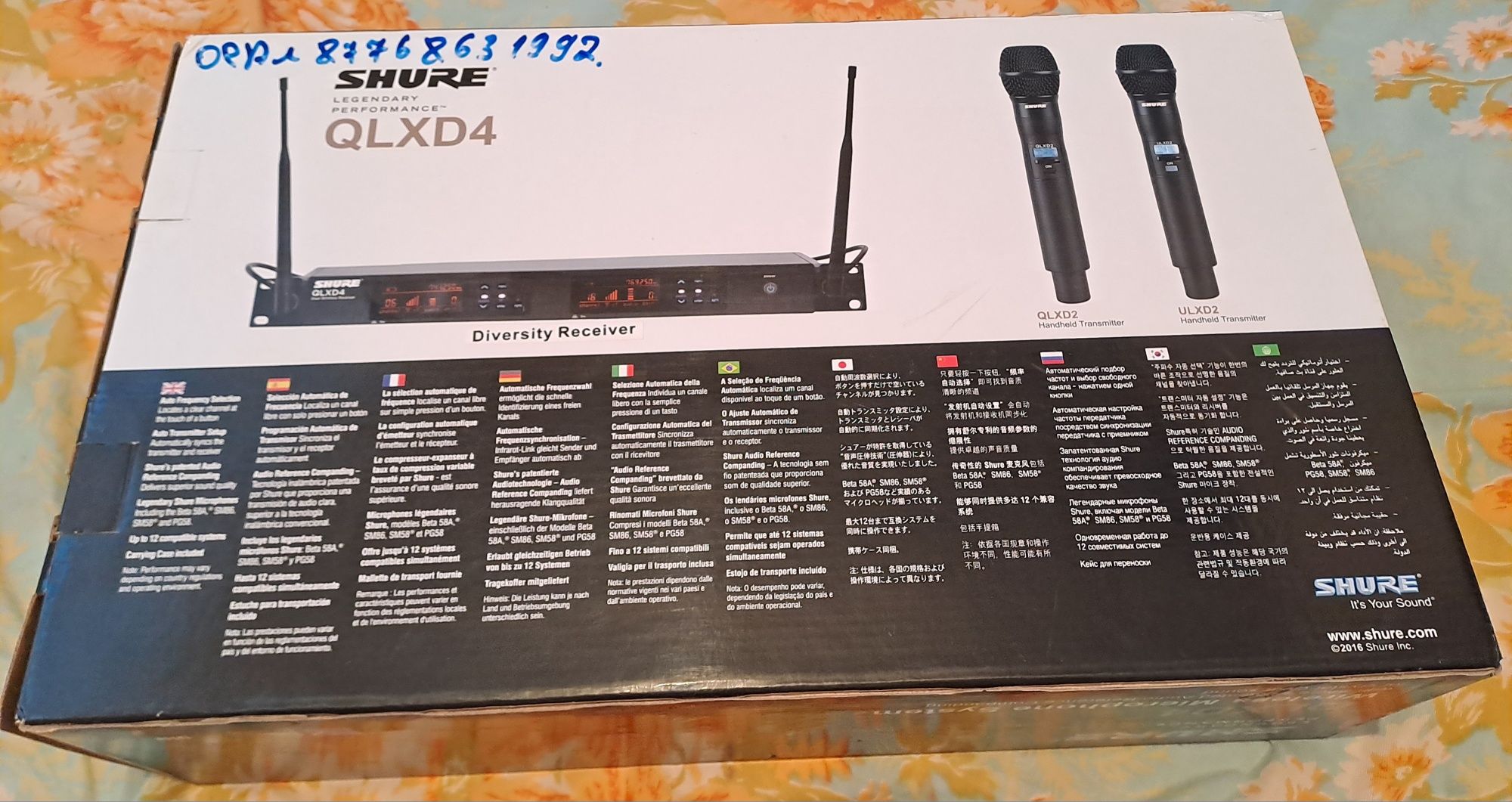 Продам новый микрофон SHURE QLXD4