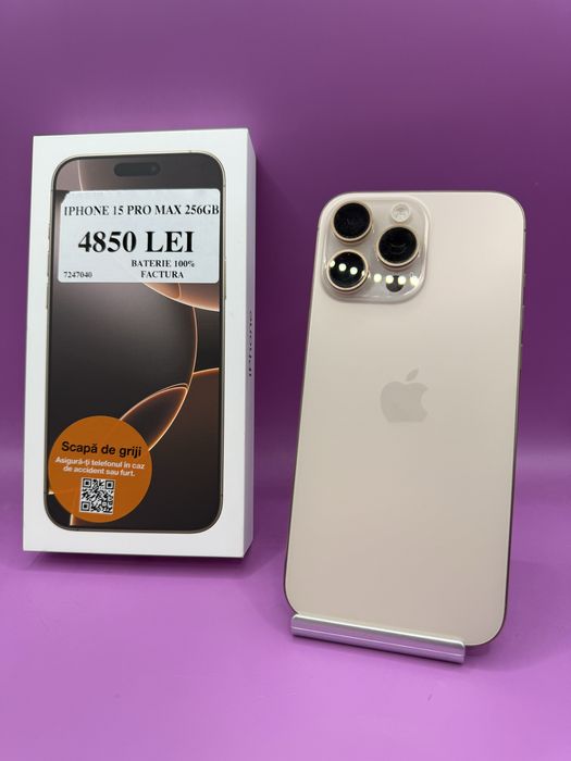 Iphone 16 Pro Max 256gb baterie 100 •Matei Amanet Crangasi•72470